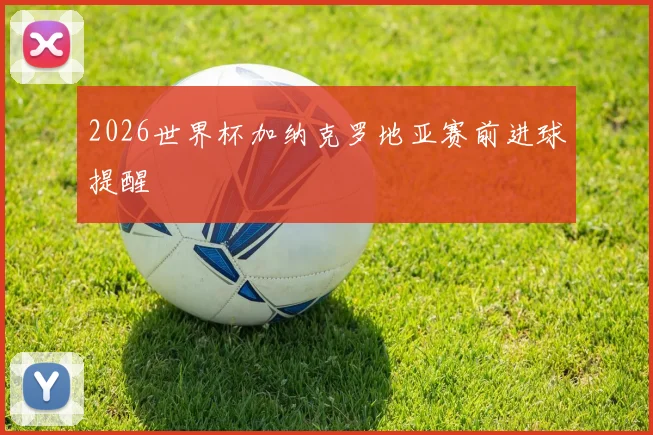 2026世界杯加纳克罗地亚赛前进球提醒
